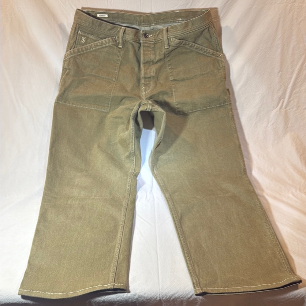 Todd Snyder Faded Green Relaxed Men's Japanese Selvedge Denim 36x30